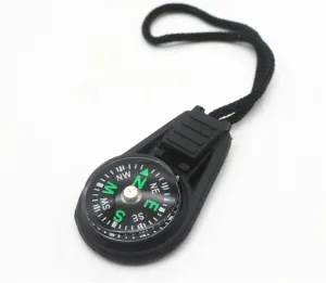 Mini Survival Compass Outdoor Camping Hiking Pocket Navigator Adventure Riding Tool Carabiner Climbing Equipment