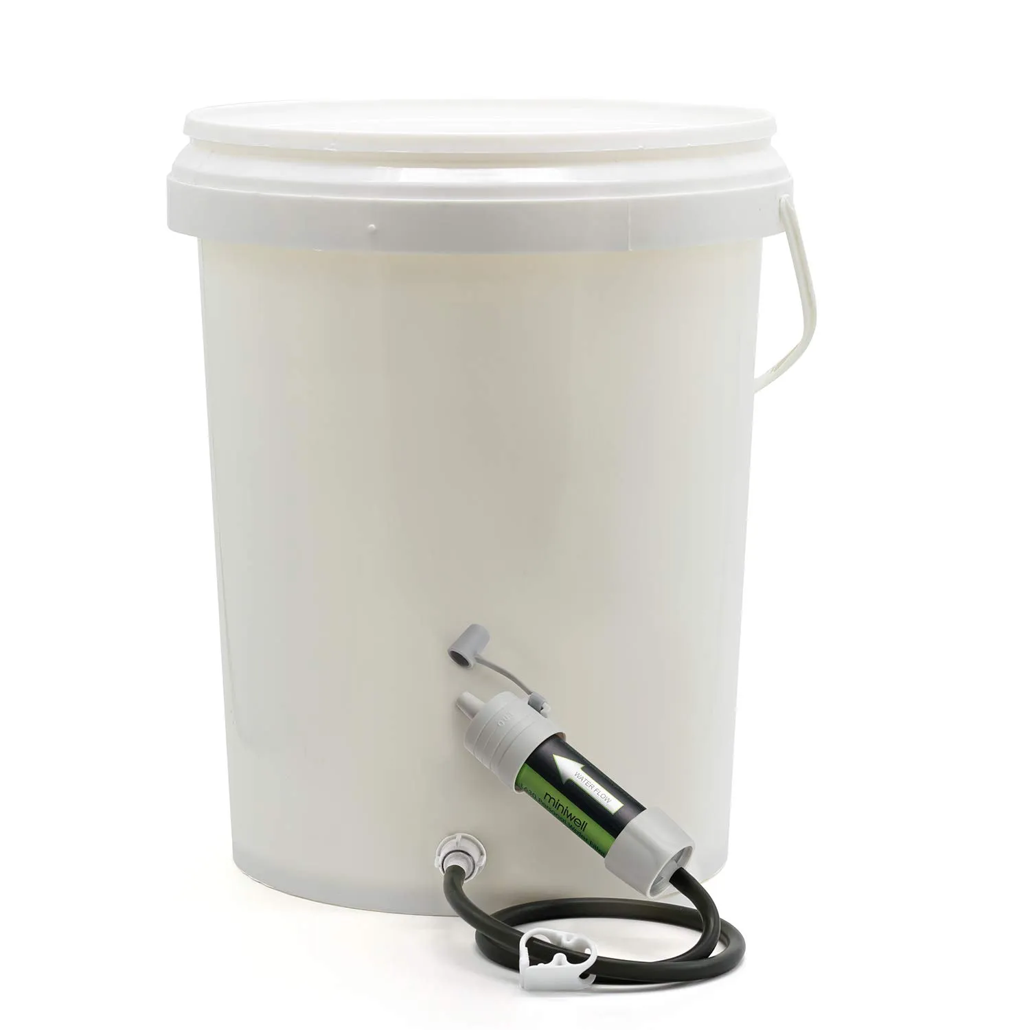 miniwell Gravity Water Filter Ultralight Multi-Purpose Hiking Accessories Optional Emergency kit TUV Certified Hurricane Storm Supplies (Water Filter with Bottles