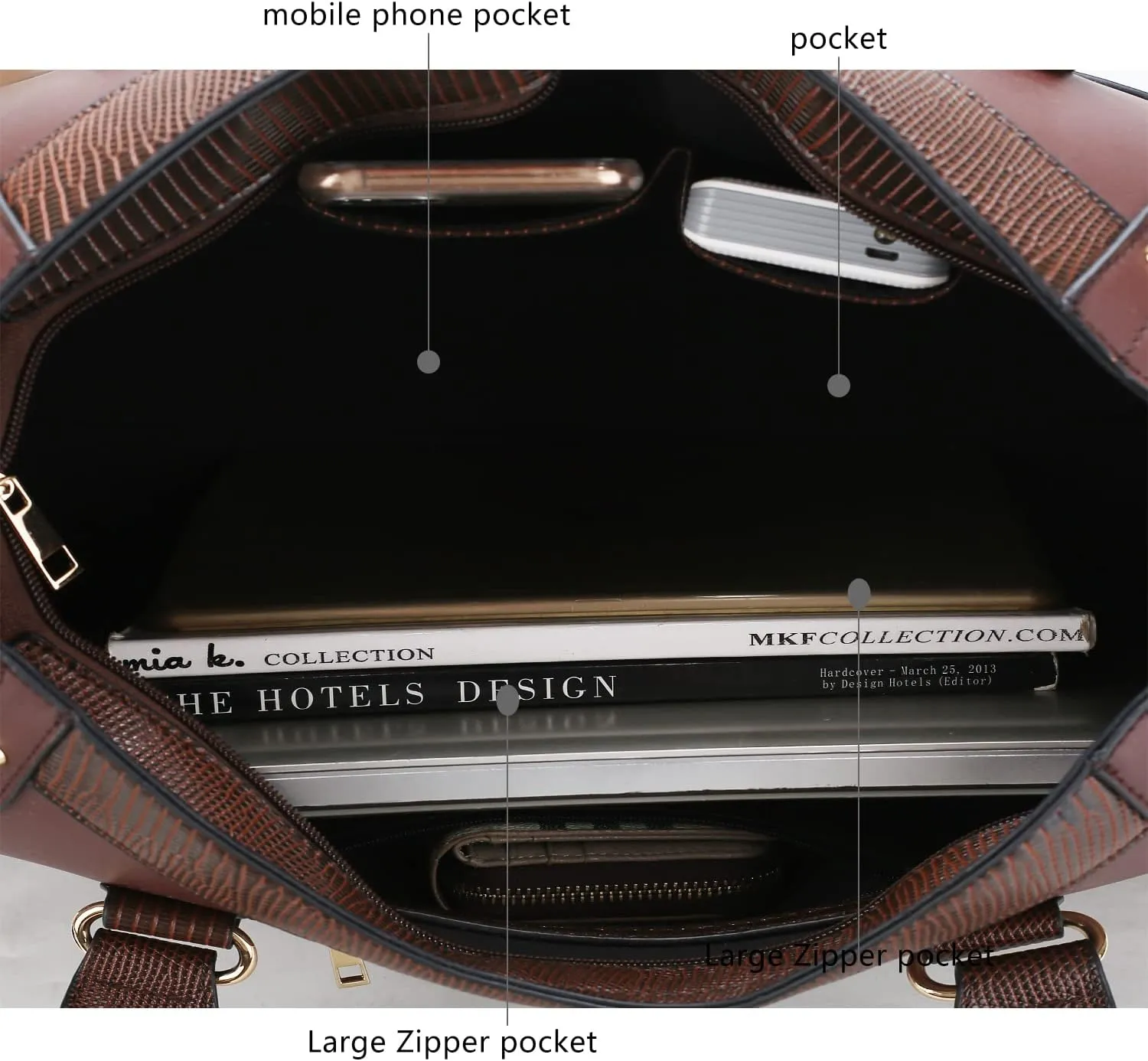 MKF Collection Duffle Bag for Women Girls – PU Leather Large Cute Weekender Overnight Sleepover – Carry on Luggage Bag
