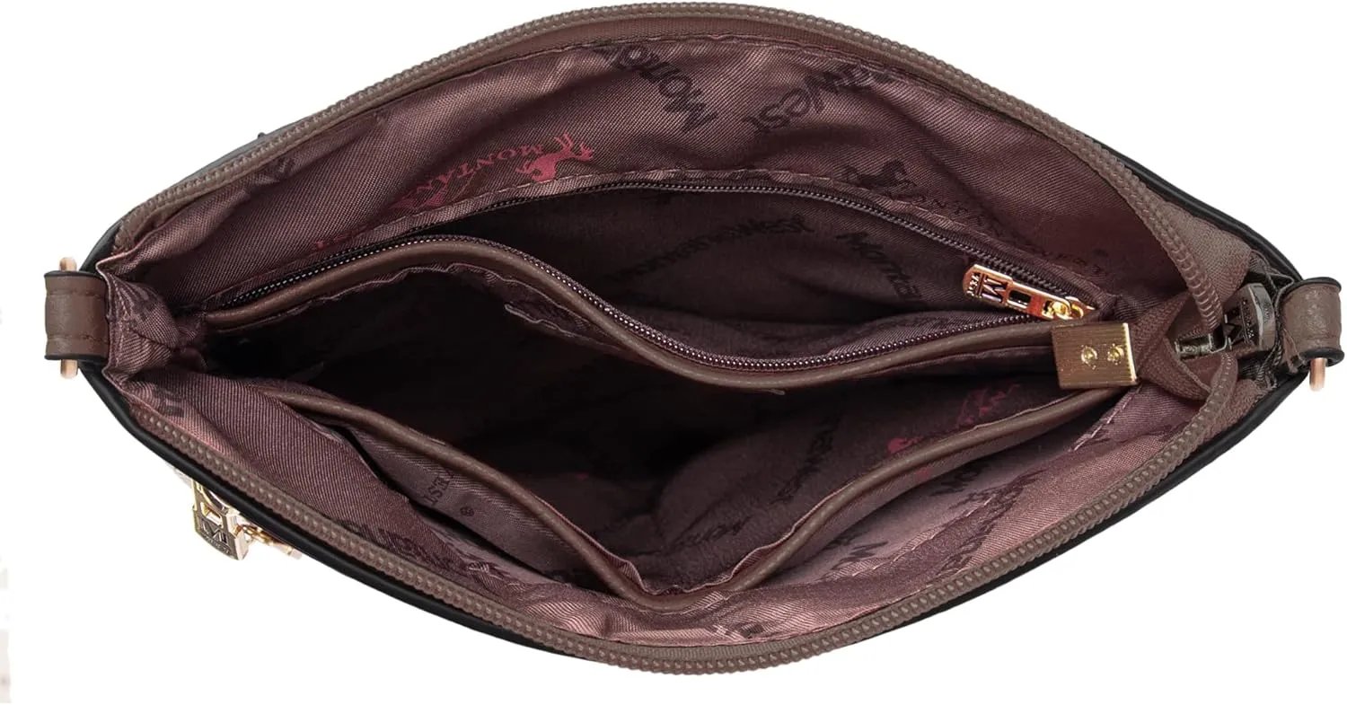 Montana West Crossbody Bags for Women Multi Pocket Cross Body Bag Purses with Adjustable Strap