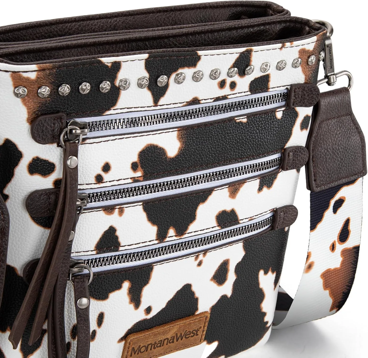Montana West Crossbody Bags for Women Multi Pocket Cross Body Bag Purses with Guitar Strap