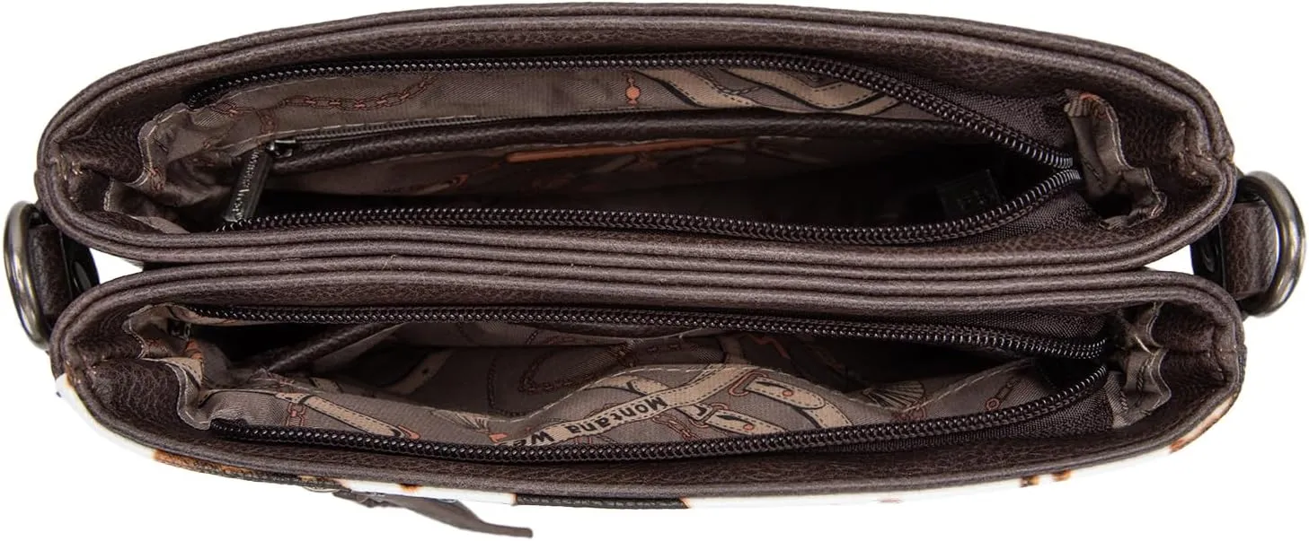 Montana West Crossbody Bags for Women Multi Pocket Cross Body Bag Purses with Guitar Strap