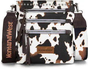 Montana West Crossbody Bags for Women Multi Pocket Cross Body Bag Purses with Guitar Strap