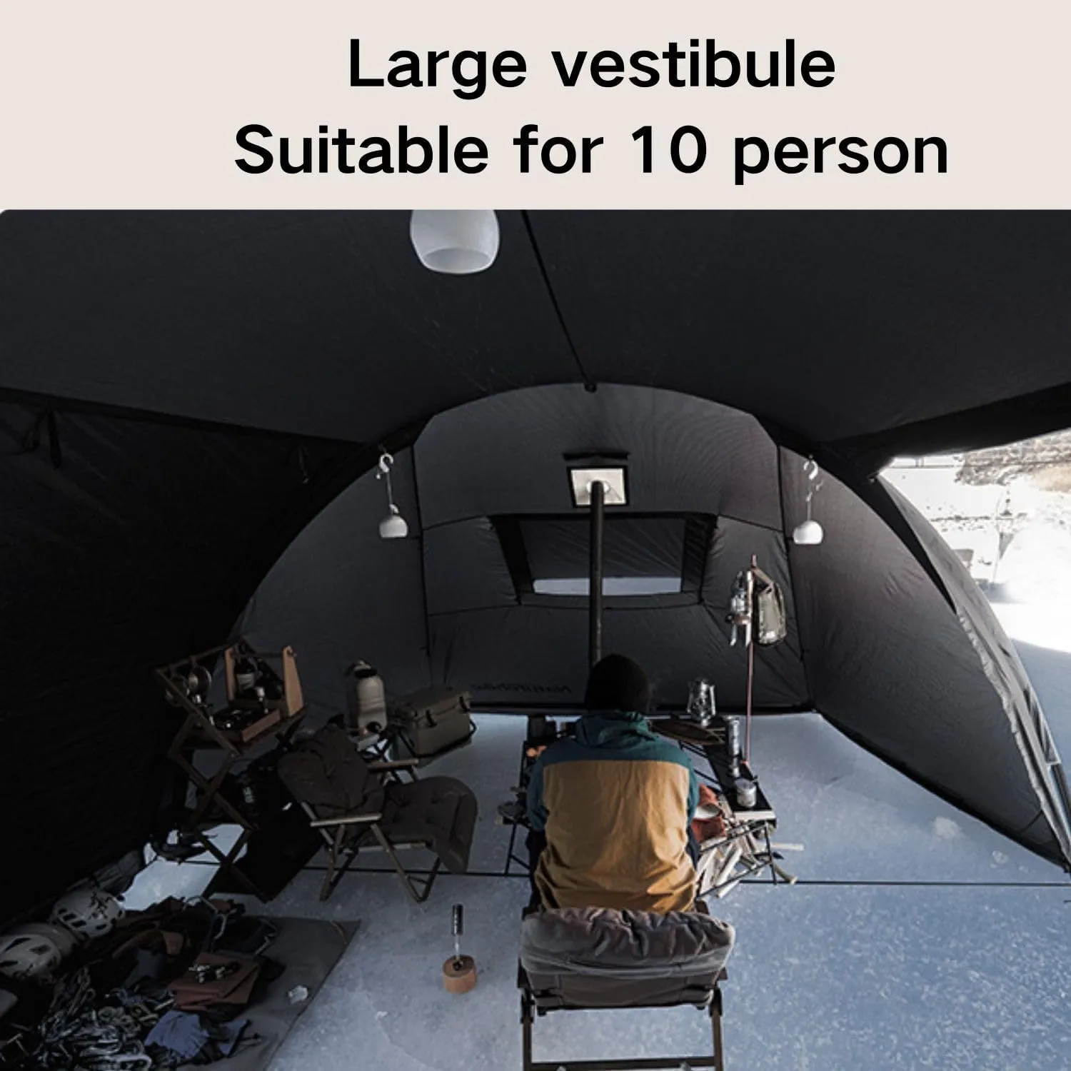 Naturehike Tunnel 4-6 Person Camping Tent, Easy Setup Waterproof Outdoor Family Tent with Inner Tent&Screen Cloth, Portable Backpacking Shelter with Carry Bag for Outdoor Camping