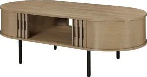 New Classic Furniture Brax 47" Wood Coffee Table, Natural