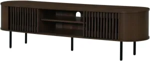 New Classic Furniture Brax Wood TV Console for TVs up to 82", Walnut