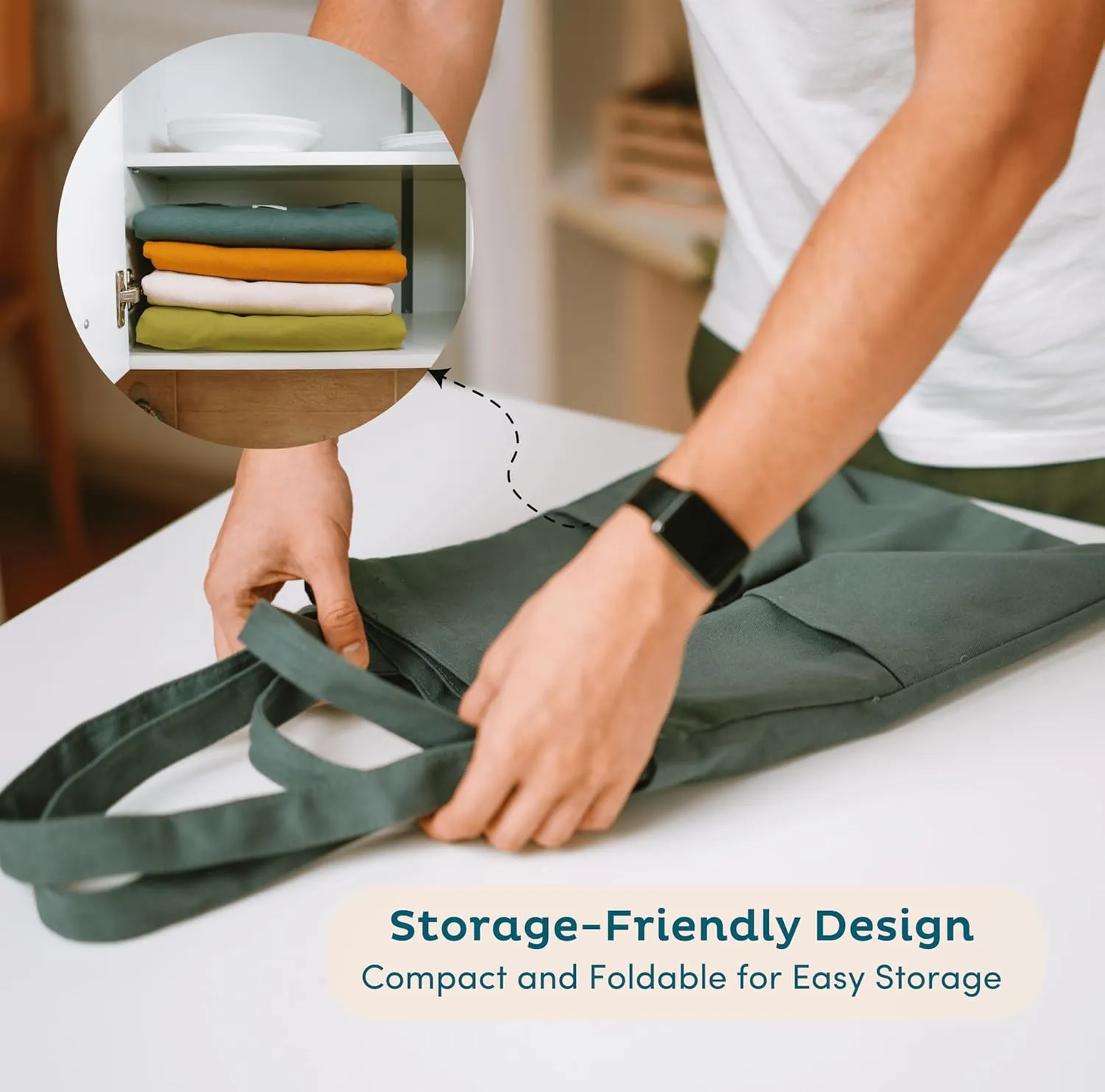 Nook Theory 3 Pcs Reusable Grocery Bags - Heavy Duty Canvas Bags, Large Reusable Shopping Bag, Picnic, 100% Cotton (Army)