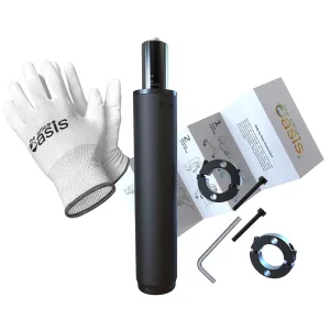 Office Chair Cylinder Replacement with Removal Tool (As Seen On PBS) - Heavy Duty Pneumatic Gas Lift Piston for Desk Chairs and Gaming Chairs - Universal Fit Black