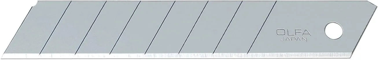 OLFA 5016 LB-50B 18mm Snap-Off Heavy-Duty Silver Blade, 50-Pack