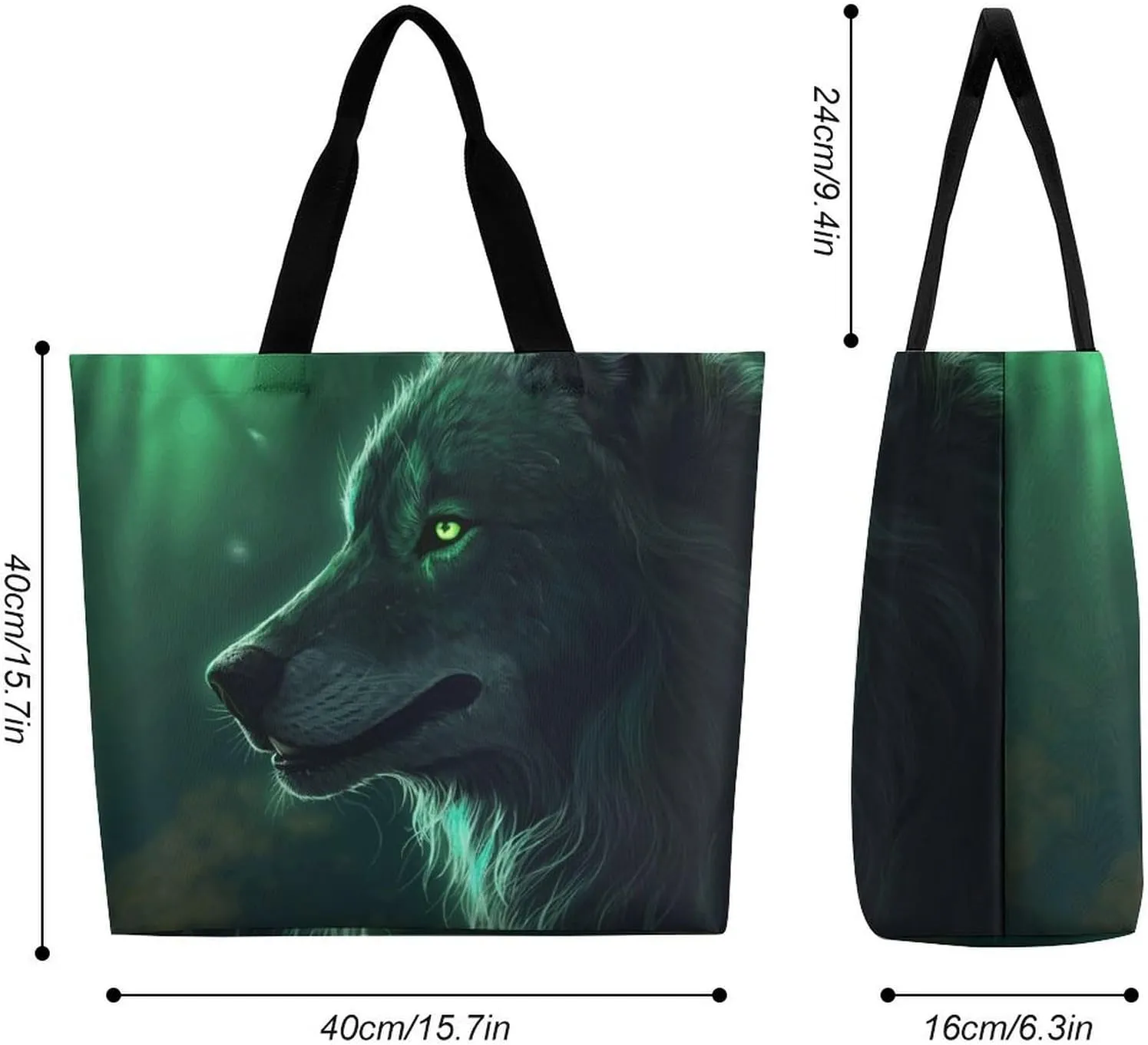 Orange Fish Pattern Tote Bag for Women Reusable Grocery Shoulder Bag Shopping Bags for Travel, Groceries