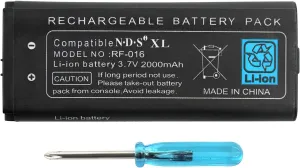 OSTENT 2000mAh Li-ion Battery Rechargeable Lithium-ion   Tool Pack Kit for Nintendo NDSi LL NDSi XL Console