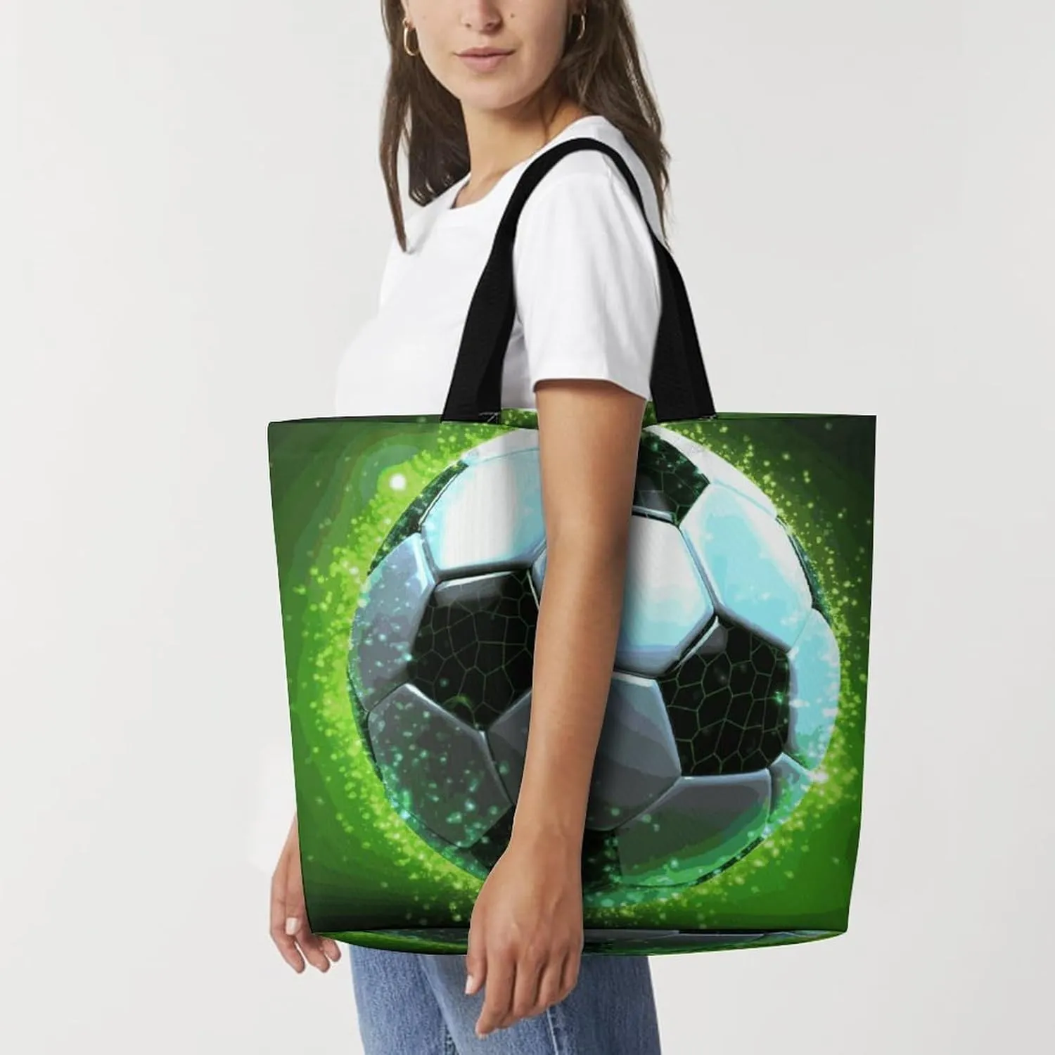 Penguin Antarctica Ice Tote Bag for Women Reusable Grocery Shoulder Bag Shopping Bags for Travel, Groceries