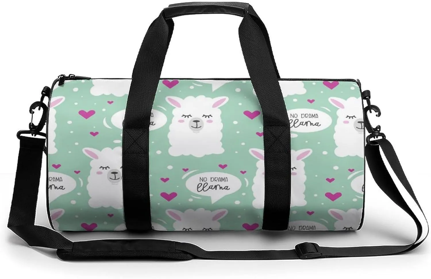 Penguin Bird Large Capacity Cylindrical Fitness Bag Unisex
