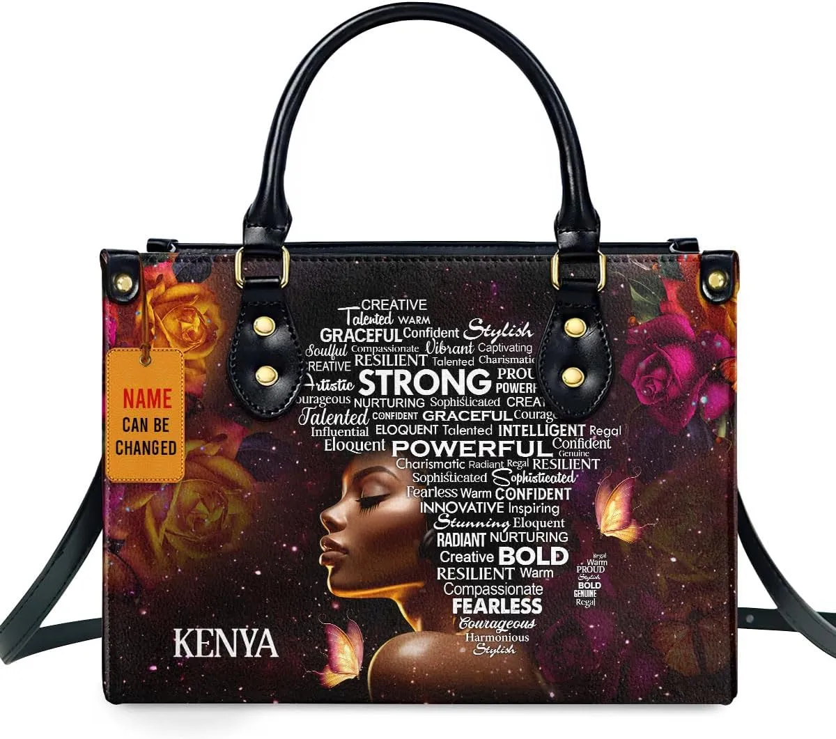 Personalized Leather Handbag For Black African