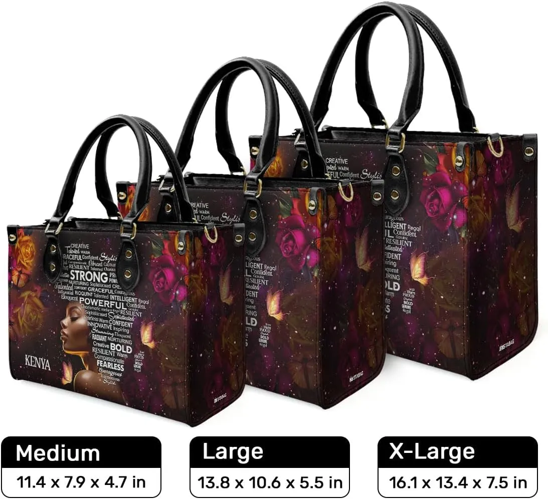 Personalized Leather Handbag For Black African