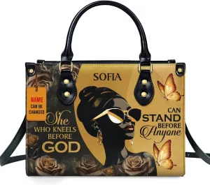 Personalized Leather Handbag For Black African