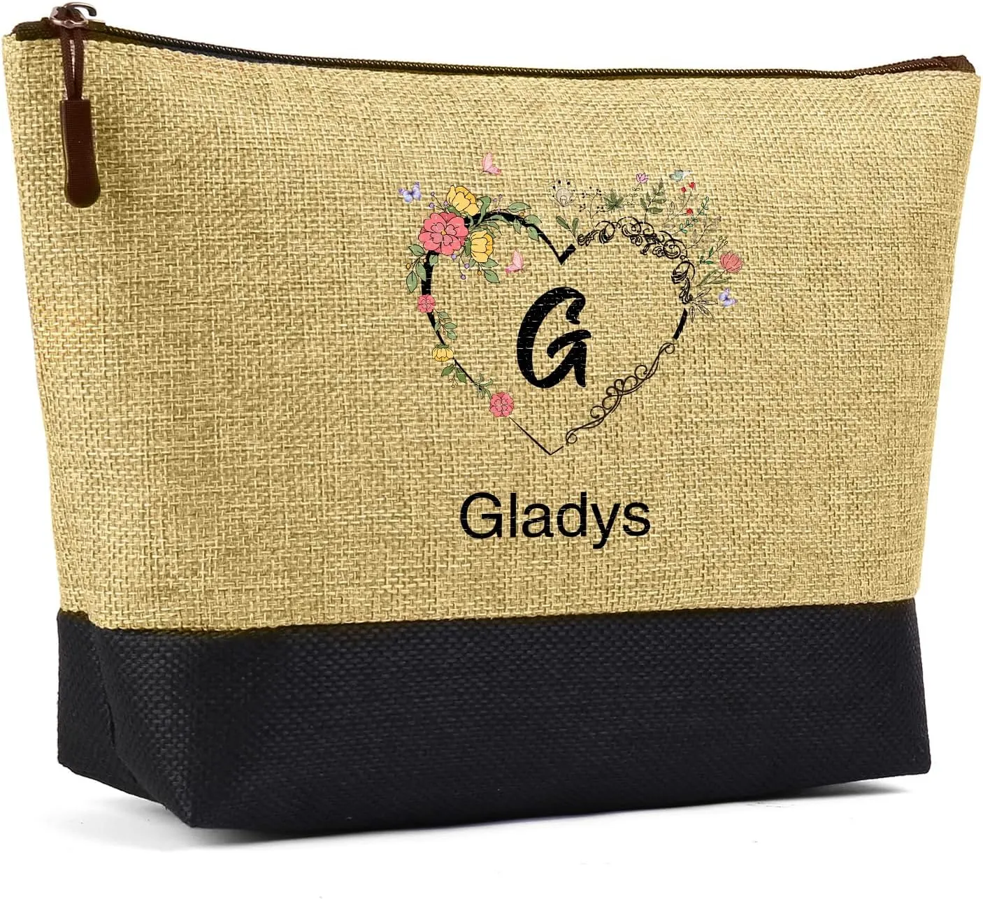 Personalized Names Tote Bags for Women - Custom Initial Bag for Shopping Reusable Gifts for Wedding Christmas