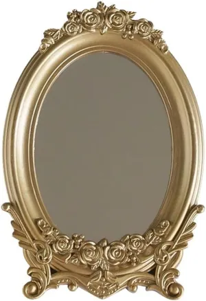 Photography Prop Decorative Mirror Vintage Mirror Retro Style Mirror Makeup Tool for Home Storage Decor Wall
