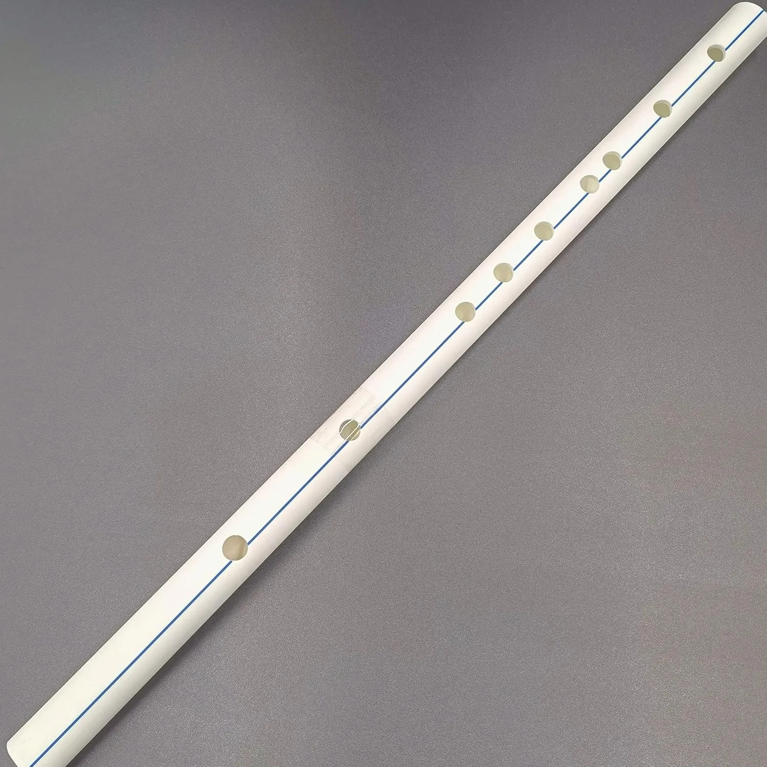 Pipe Flute Dizi Vintage Style Chinese Oriental Non-Bamboo PPR Eco-friendly Instrument Traditional Tape Membrane (KEY E)