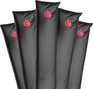 Pool Mate 1-3808-BLK-05BX Pool Cover Water Bags, 5-Pack, 8 ft. Black Single Chamber, 16 Gauge
