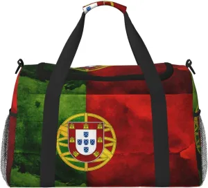 Portugal Portuguese Flag Duffel Travel Gym Sports Overnight Weekend Duffle Bags For Men Women