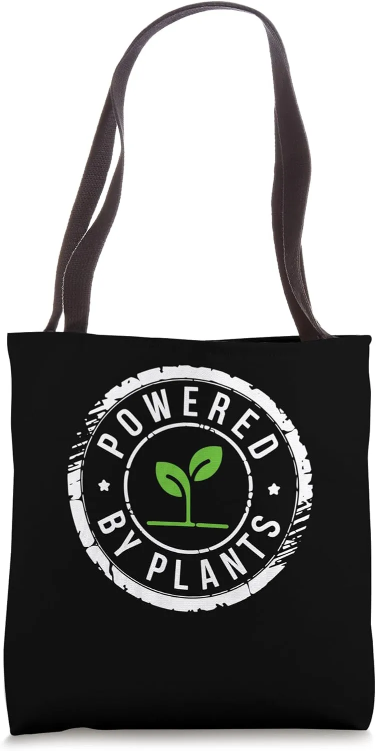 Powered By Plants Vegan Eco-Friendly Apparel Tote Bag