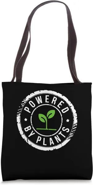 Powered By Plants Vegan Eco-Friendly Apparel Tote Bag