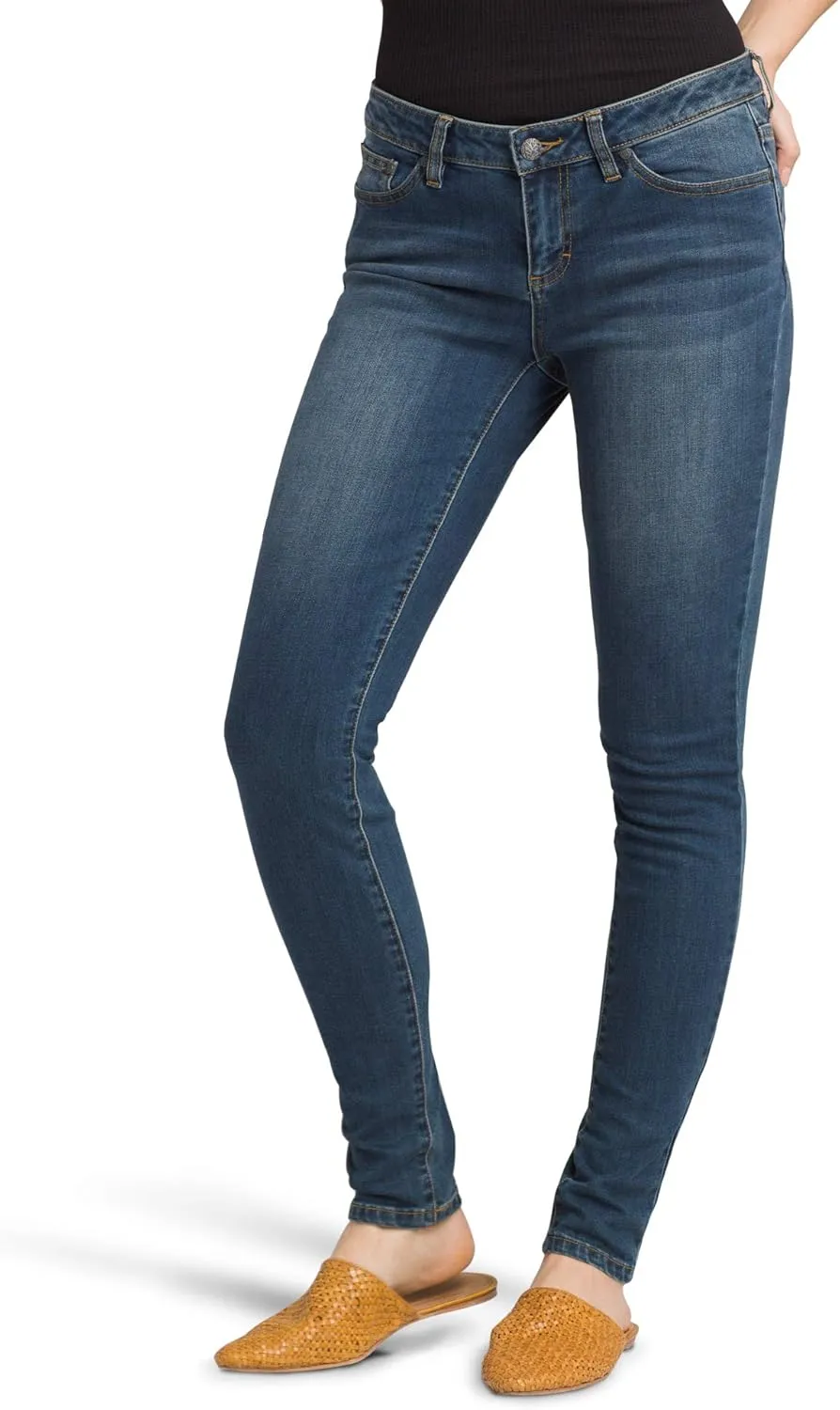 prAna Women's Petite London Jean, Antique Blue, 4 Short