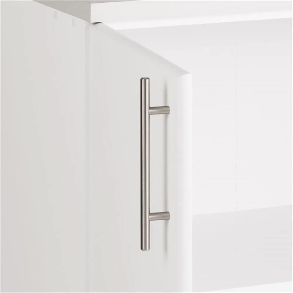 Prepac Elite Functional 4-Piece Garage Cabinets and Storage System Set F, Simplistic Garage Closet Shop Cabinets 16" D x 64" W x 89" H, White, WRSX-1015-4M