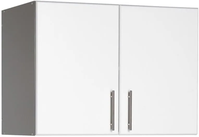 Prepac Elite Functional 4-Piece Garage Cabinets and Storage System Set F, Simplistic Garage Closet Shop Cabinets 16" D x 64" W x 89" H, White, WRSX-1015-4M