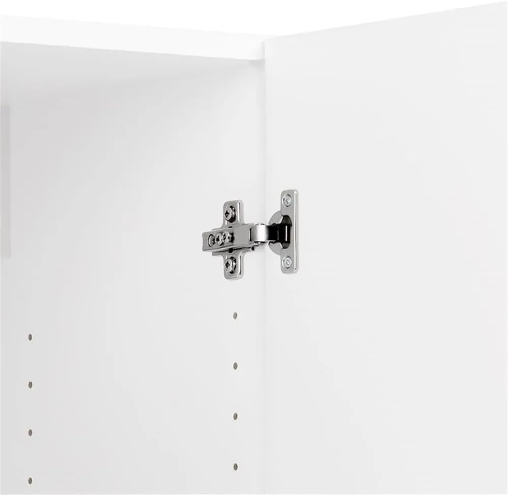 Prepac Elite Functional 4-Piece Garage Cabinets and Storage System Set F, Simplistic Garage Closet Shop Cabinets 16" D x 64" W x 89" H, White, WRSX-1015-4M