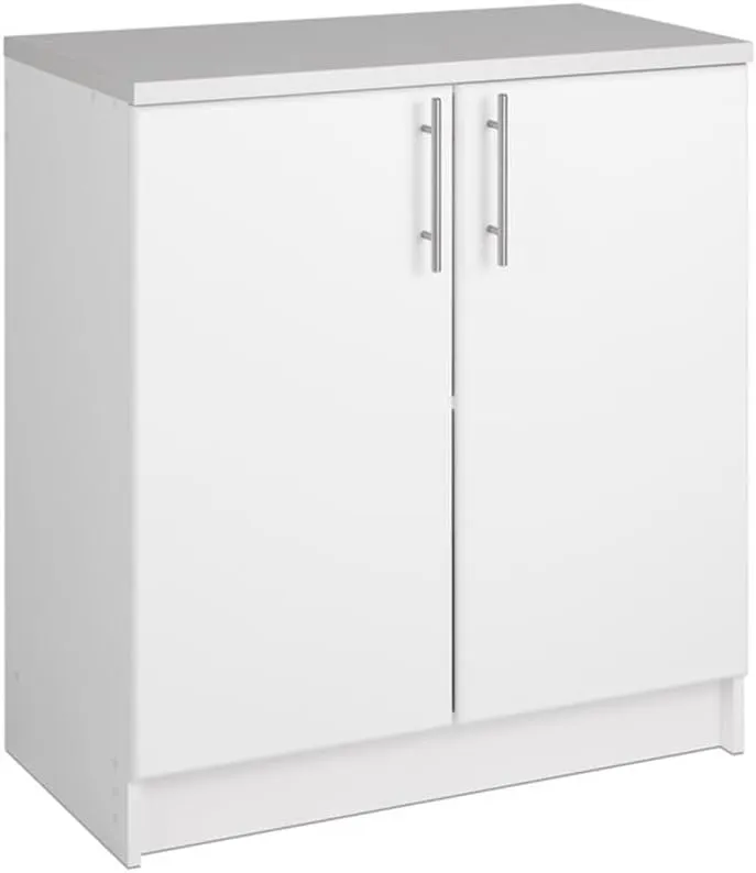 Prepac Elite Functional 4-Piece Garage Cabinets and Storage System Set F, Simplistic Garage Closet Shop Cabinets 16" D x 64" W x 89" H, White, WRSX-1015-4M