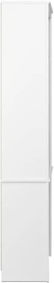 Prepac Sonoma Tall 6-Tier Bookcase 80"H with 2 Adjustable Shelves, White Storage Cabinet, Modern Display Cabinet, Bookshelf with Storage Shelves for Home Office, Living Room, Bedroom Organizer