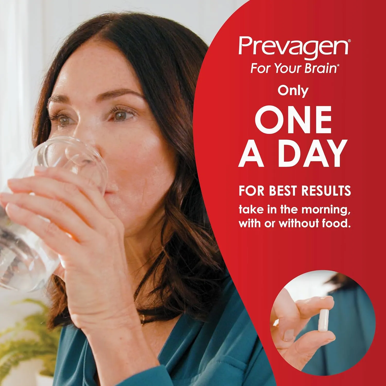Prevagen Extra Strength 20mg, 30 Capsules |1 Pack| with Apoaequorin & Vitamin D with Attractive and Stackable Storage Box