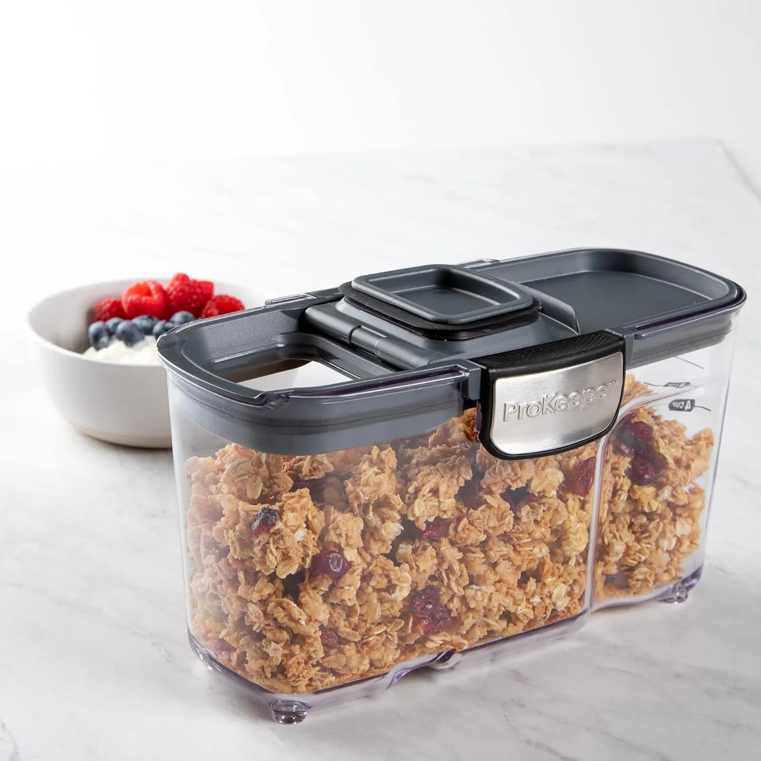 Progressive International ProKeeper  1.5-quart Small Cereal Keeper Multipurpose Airtight Stackable Food Storage Container