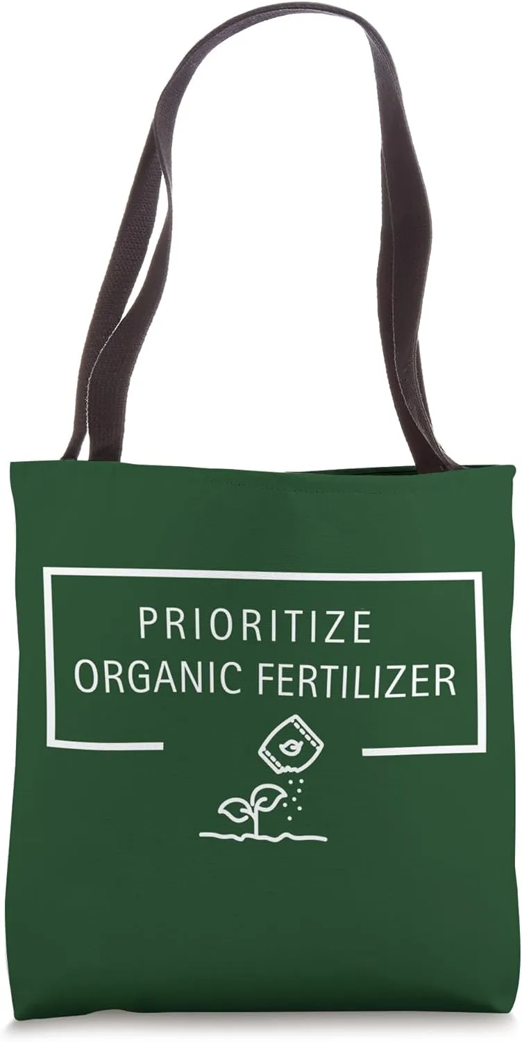 Promote Eco-Friendly Farming Prioritize Organic Fertilizer Tote Bag
