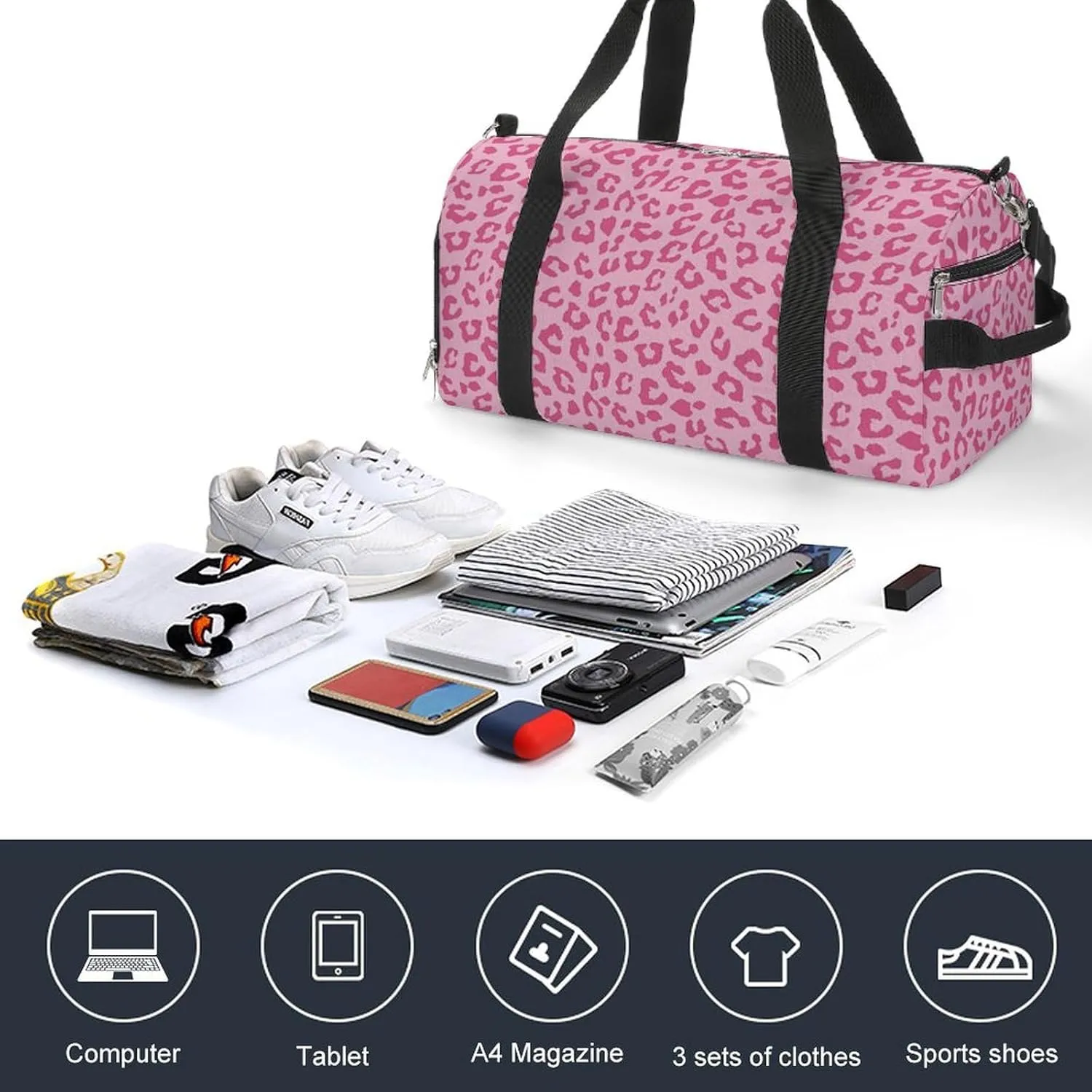 Psychedelic Sun Moon Stars Tie Dye Fitness Bag with Large Capacity Backpack And Waterproof Bag