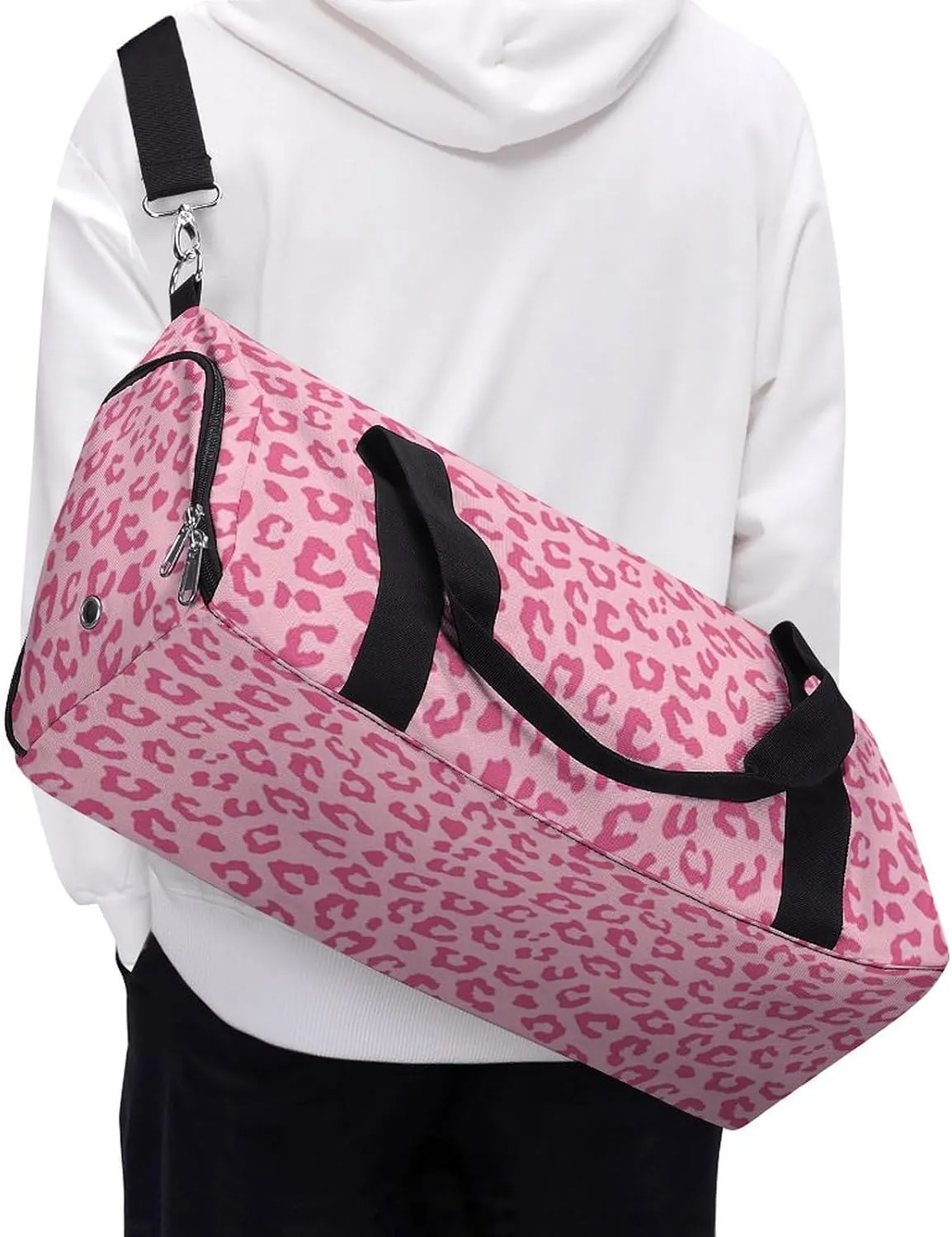 Psychedelic Sun Moon Stars Tie Dye Fitness Bag with Large Capacity Backpack And Waterproof Bag