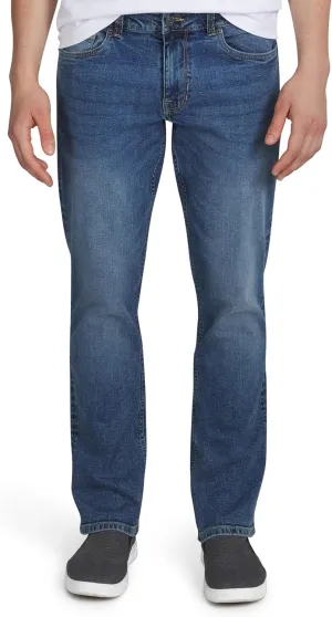 Quiksilver Men's 5 Pocket Straight Fit Stretch Waist Denim Jeans