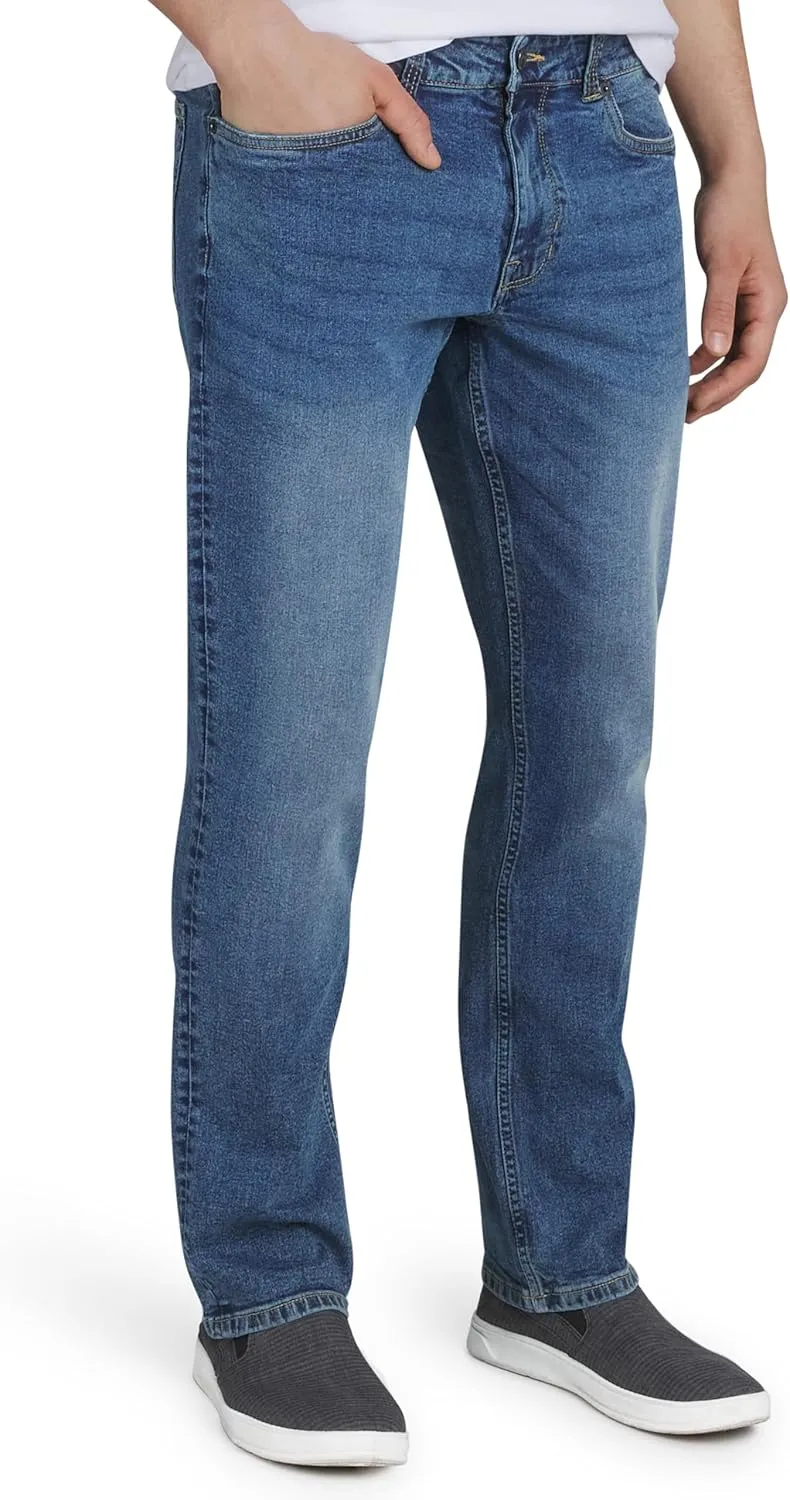 Quiksilver Men's 5 Pocket Straight Fit Stretch Waist Denim Jeans