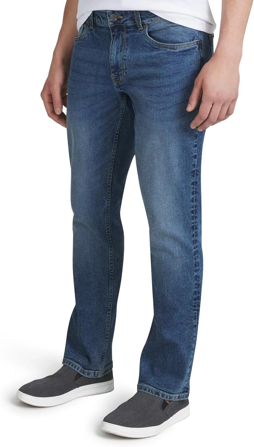 Quiksilver Men's 5 Pocket Straight Fit Stretch Waist Denim Jeans