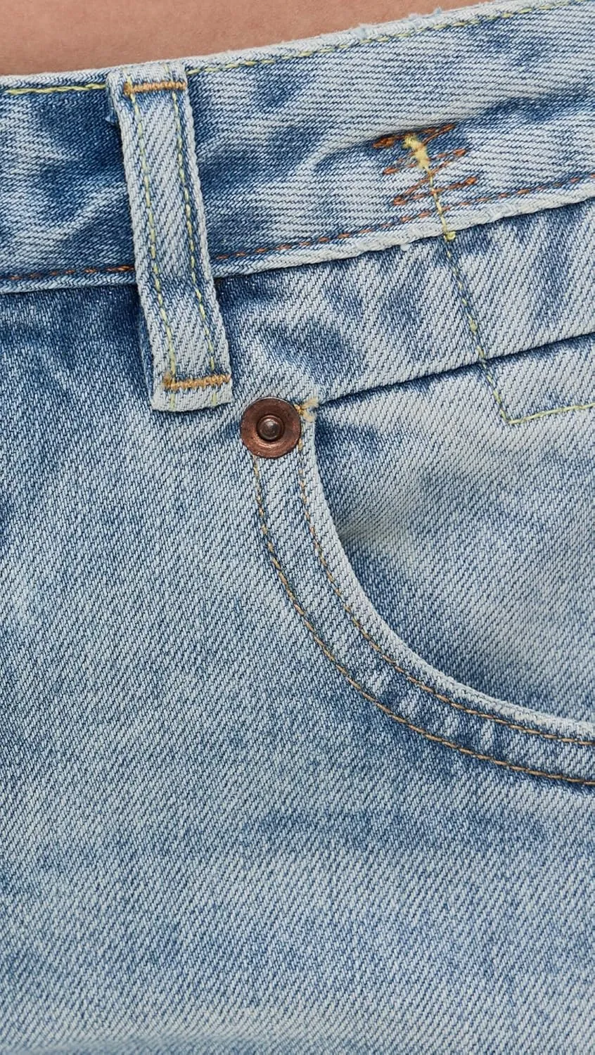 R13 Women's Cuffed Boy Straight Jeans