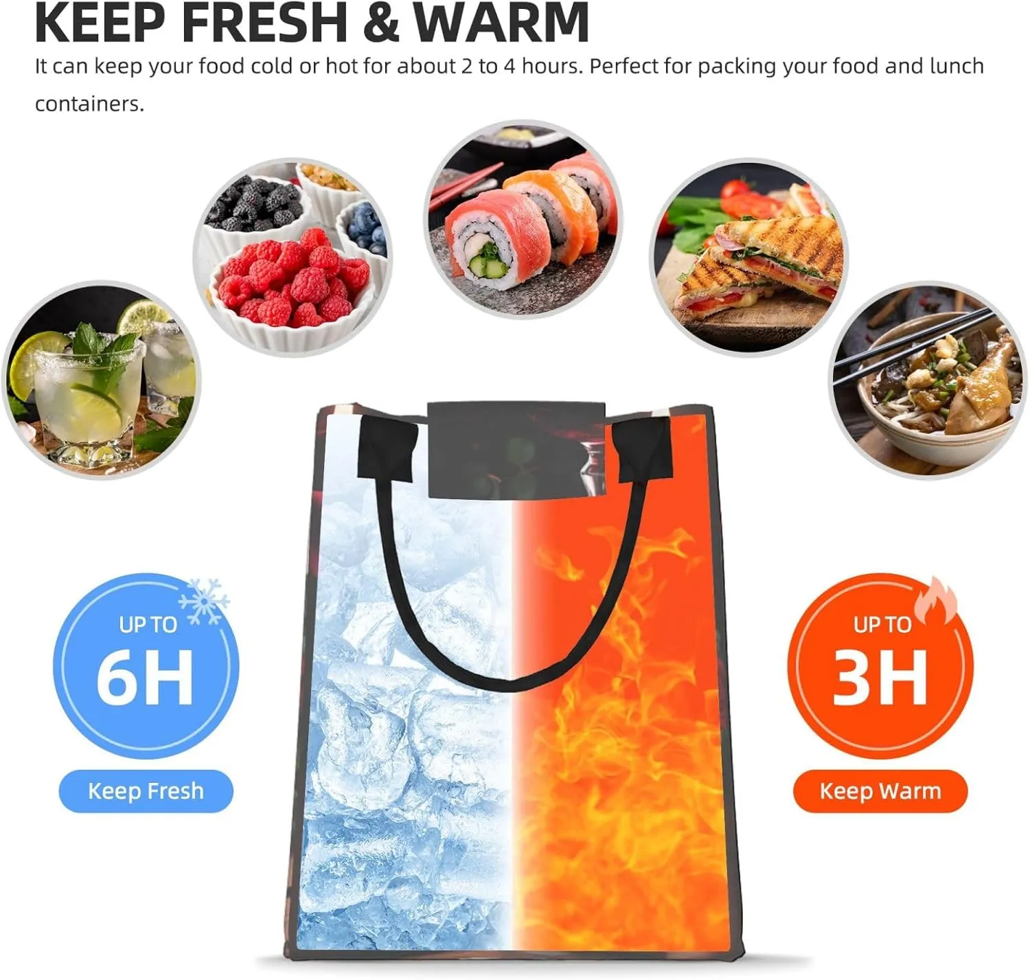 Red Wine Rose And Candle Reusable Paper Bag For Office Workers, Suitable For Picnic, Travel, More
