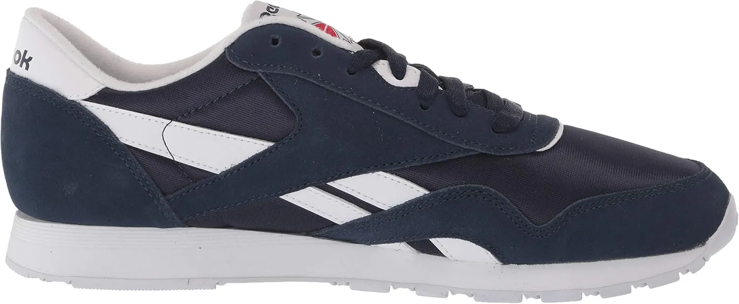 Reebok Mens Classic Cushioned Footbed Faux Leather Running & Training Shoes