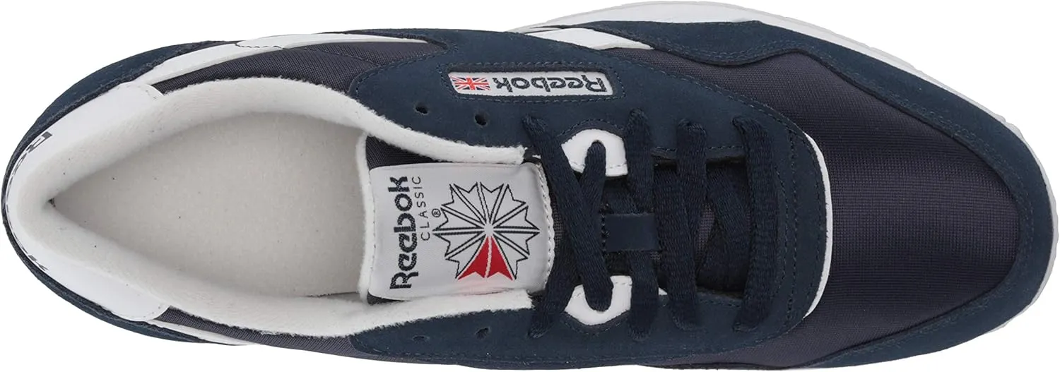 Reebok Mens Classic Cushioned Footbed Faux Leather Running & Training Shoes