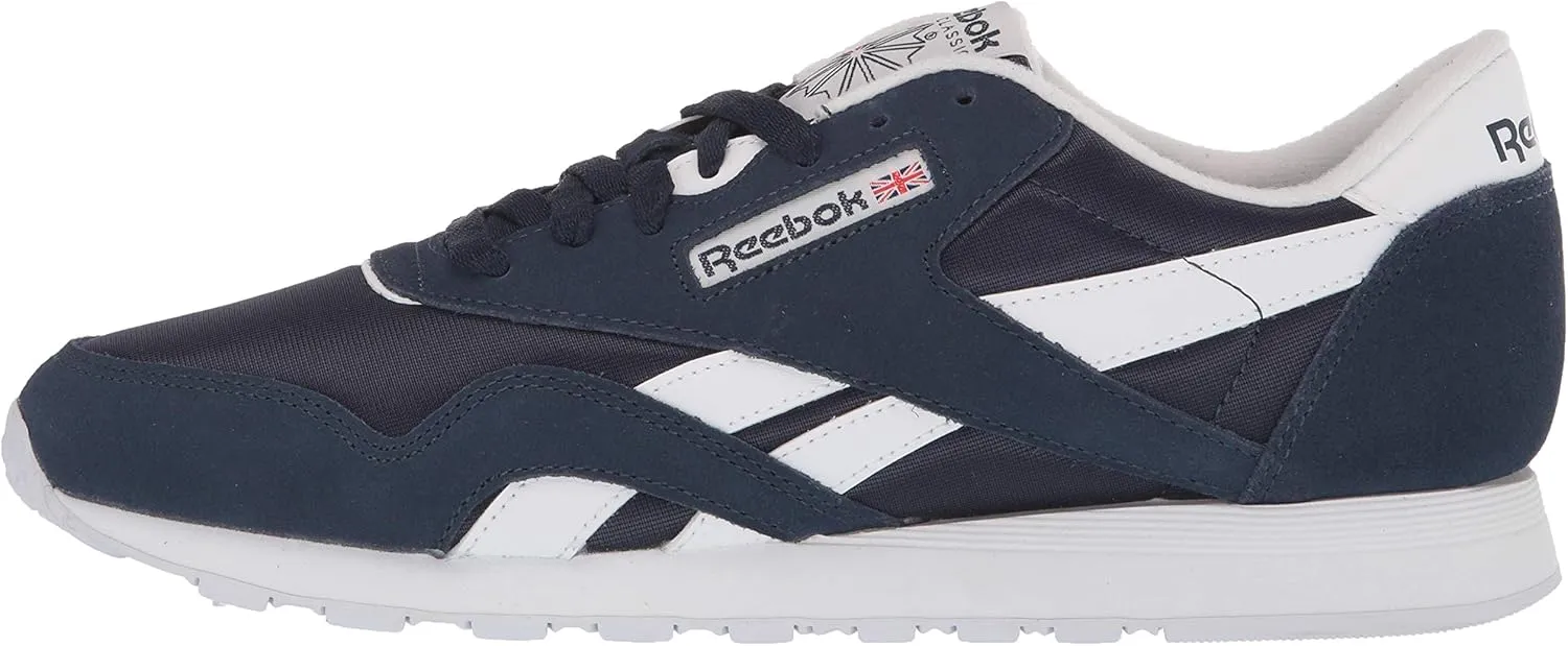 Reebok Mens Classic Cushioned Footbed Faux Leather Running & Training Shoes