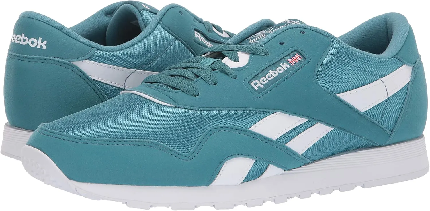 Reebok Mens Classic Cushioned Footbed Faux Leather Running & Training Shoes