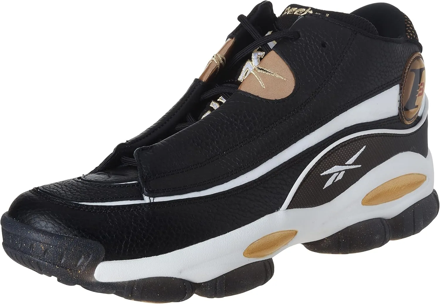Reebok Mens The Answer DMX Faux Leather Fitness Basketball Shoes