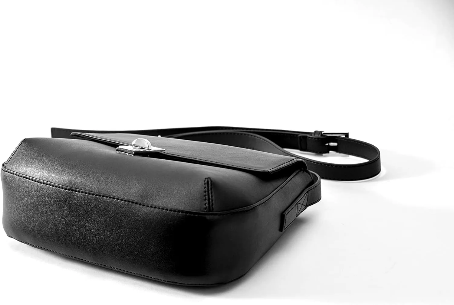 Rename Faux Leather Flap Shoulder Bag