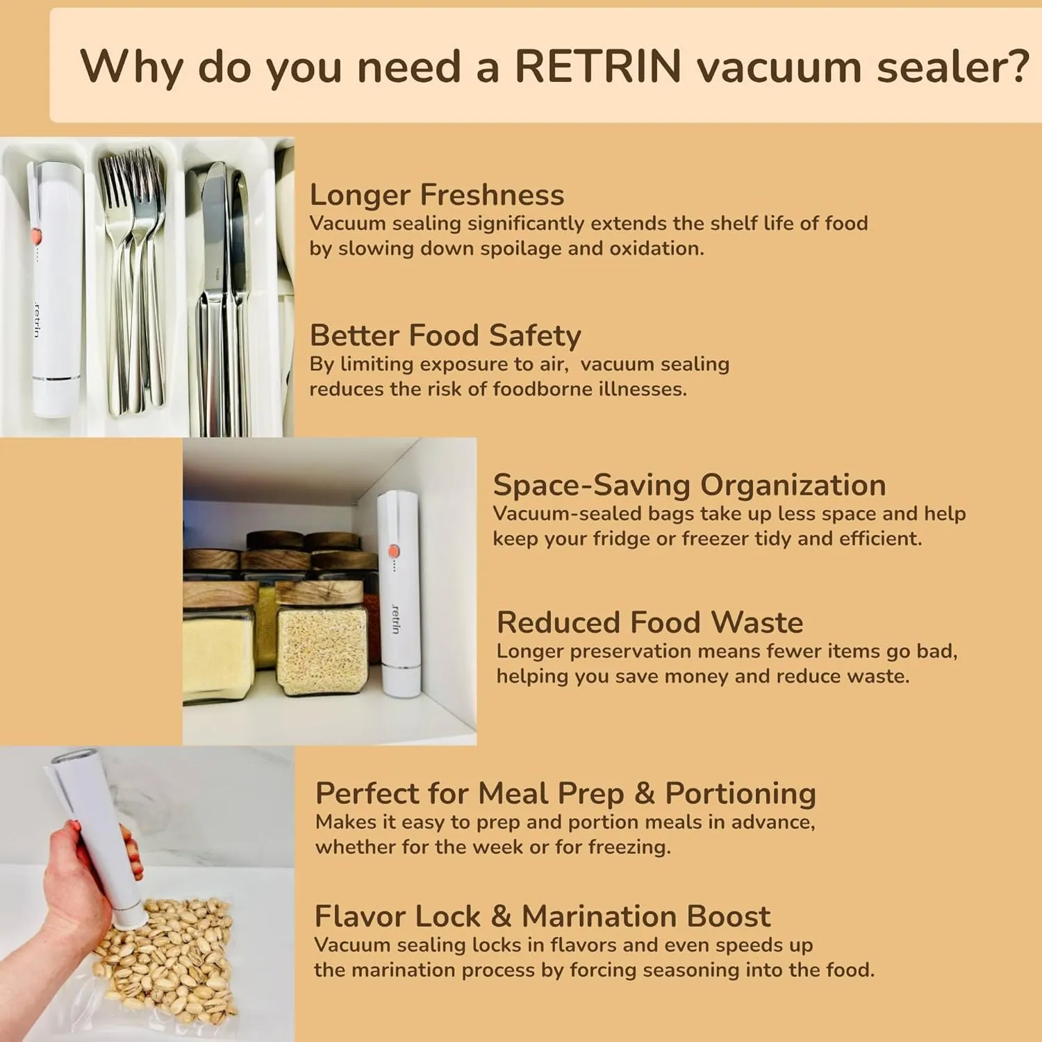 Reusable Vacuum Sealer Bags with Upgraded Cleanable Valve – 20 Pack – Thicker Walls, Dishwasher Safe, Freezer & Microwave Safe – Food Storage Bags for Meal Prep & Sous Vide – Eco-Friendly & Reusable